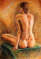 iskolai tanulmny akt / nude from the school - 2004 - technic: pastell, size: B1 (70x100)